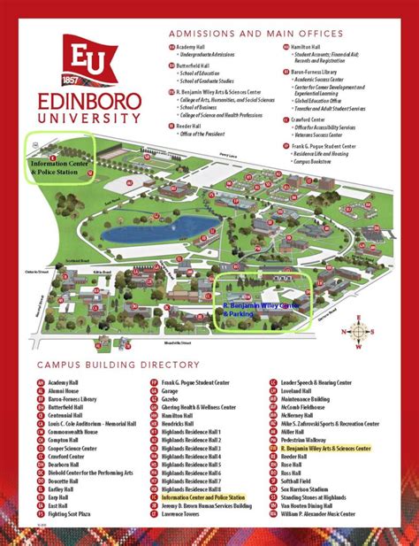 Edinboro University Campus Map - Gisele Ermentrude