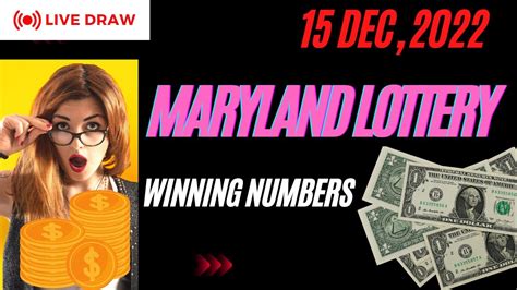 Maryland Midday Lottery Drawing Results 15 Dec 2022 Pick 3 Pick 4 Pick 5 Jackpot