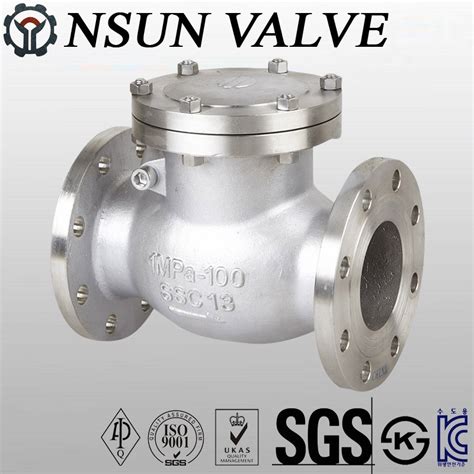 Stainless Steel Flanged Swing Check Valve API JIS China Check Valve