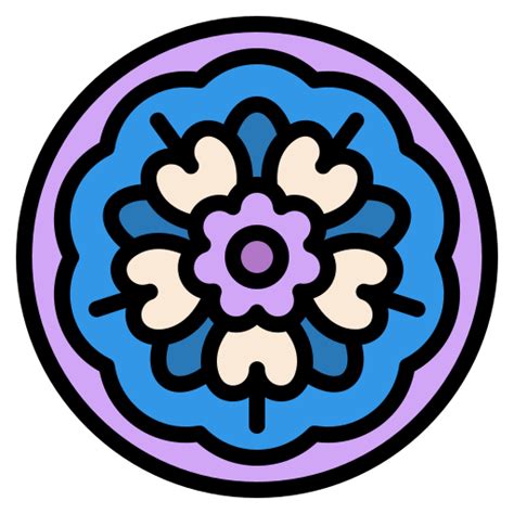 Mandala Iconixar Lineal Color Icon