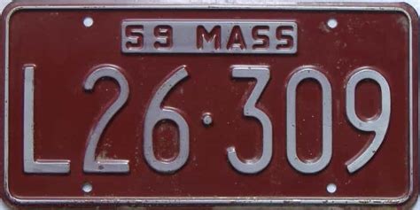 1959 Massachusetts Single 8679 For Sale The Tag Dr Store