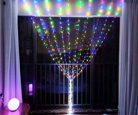 Pin on Curtain twinkle lights