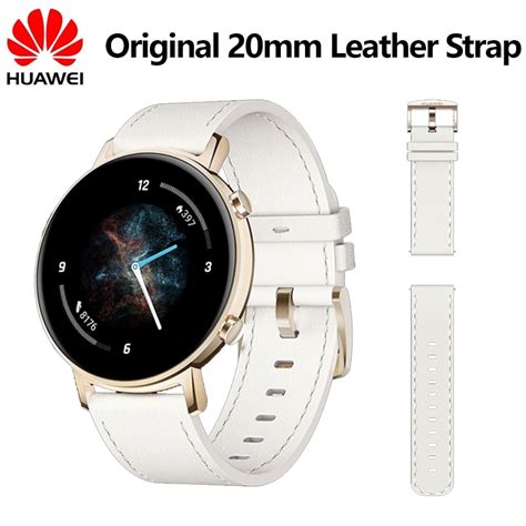 Huawei Original 20mm Leather Strap For Huawei Watch Gt2 Gt3 42mm Huawei Watch 2 Bracelet Women