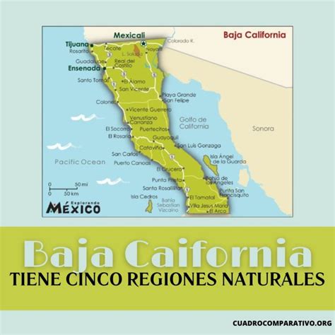 Cuadros Sin Pticos De Las Regiones Naturales De Baja California