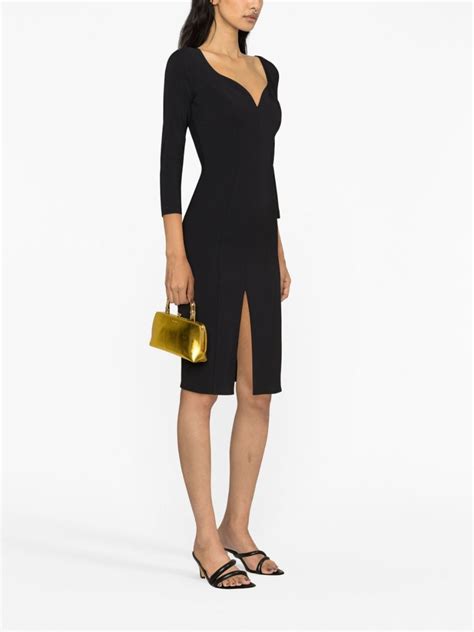 Elisabetta Franchi V Neck Midi Dress Farfetch