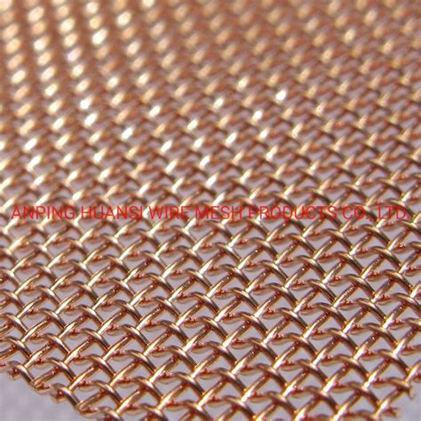 Pure Copper Woven Wire Mesh For Rf Shielding Room China Brass