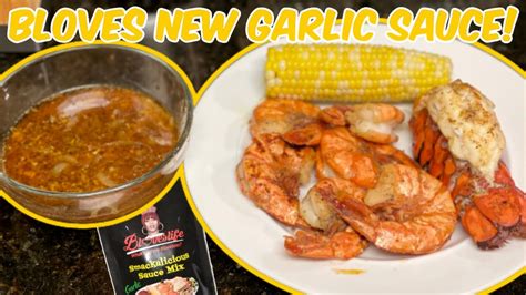 Making Bloveslife New Garlic Smackalicious Sauce Huge Tiger Shrimp And Lobster Tails Youtube