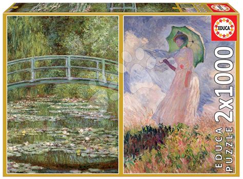 Puzzle Claude Monet 2 x 1000 pièces avec colle Educa