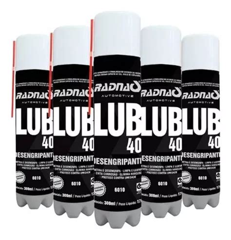 06 Óleo Desengripante Lubrificante Spray 300ml Radnaq Lub40 MercadoLivre