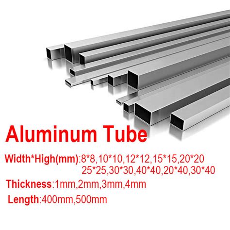 6063 Aluminium Alloy Square Rectangular Tube Box Section Many Sizes 40