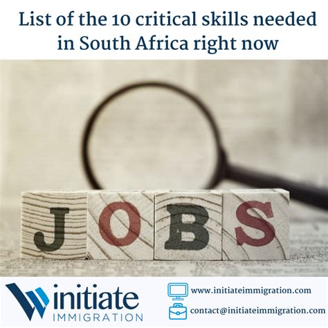 List Of The 10 Critical Skills Needed In South Africa Right Now Initiate Immigration