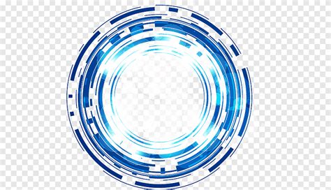 Science And Technology Abstract Blue Fantasy Glow Circle Round Blue