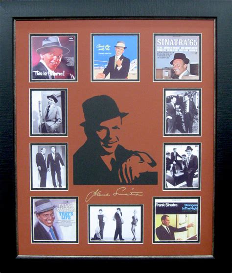 Lot Detail - Frank Sinatra Album Covers and Laser Cut Mat Museum Framed ...