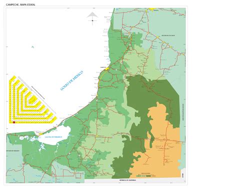 Map of Campeche - Full size | Gifex