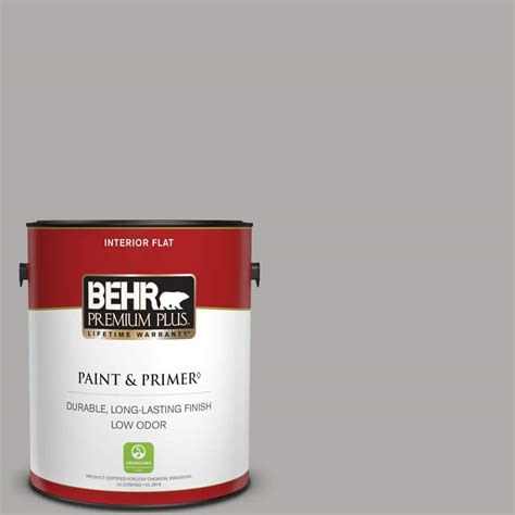 Behr Premium Plus Gal N Flannel Gray Flat Low Odor Interior