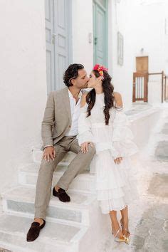 Mykonos Island Mykonos Greece Ruffled Wedding Groom And Groomsmen