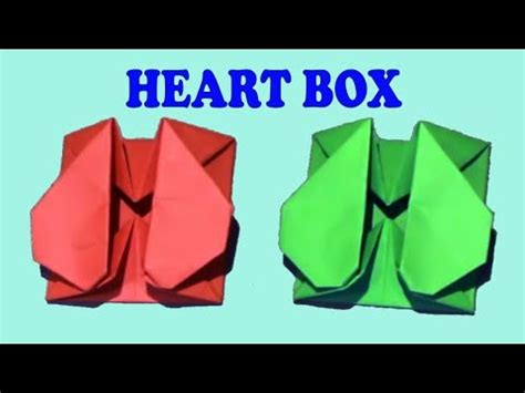 Origami Heart Box Envelope Diy Origami Heart Box Envelope With