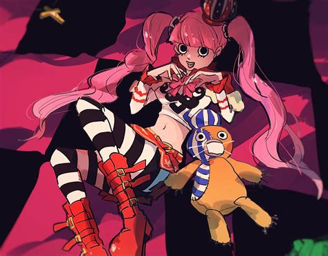 Perona One Piece Artist Request 1girl Ass Black Eyes Breasts Crown Drill Hair