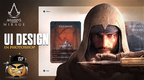 Ui Design Practice Assassins Creed Mirage Ui In Photoshop Youtube