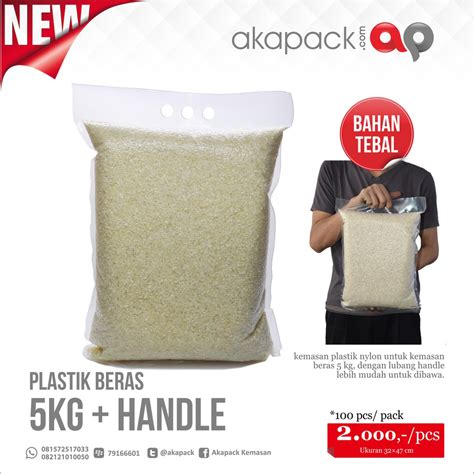 Jual Plastik Beras Kg Dengan Handle Minimal Pcs Indonesia Shopee