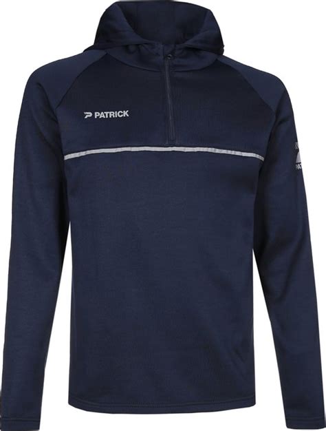 Patrick Hooded Half Zip Heren Marine Maat L Bol