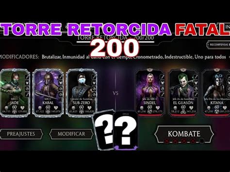 Torre Retorcida Fatal Tercera Vuelta Mortal Kombat Mobile Youtube