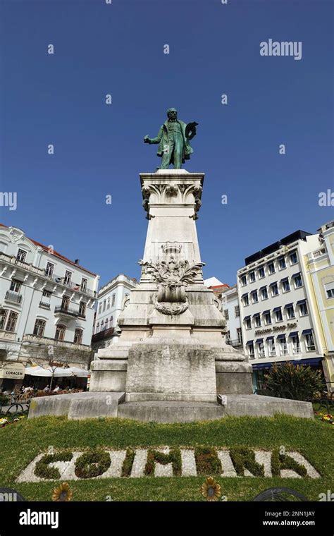 Statue of Joaquim António Aguiar at the Largo da Portagem square in