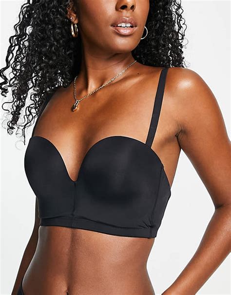 Wonderbra Ultimate Backless Plunge Push Up Bra In Black Asos