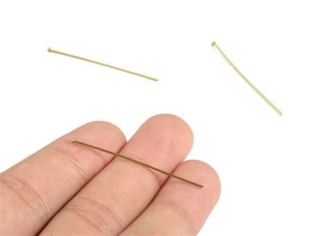 Raw Brass Flat Head Pins Brass T Pins Jewelry Supplies Etsy