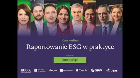 Kurs Raportowanie Esg W Praktyce Zaproszenie Youtube