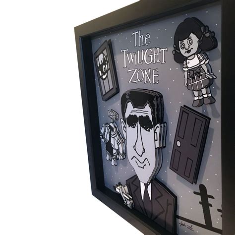 Twilight Zone Art Twilight Zone Poster Rod Serling 3d Art Etsy 3d