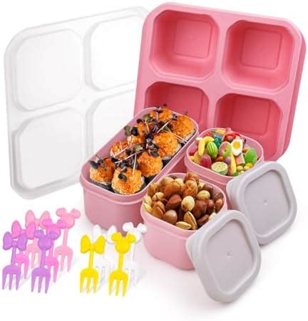 Amazon Hxcbec Bento Snack Boxes Reusable Compartment Meal Prep