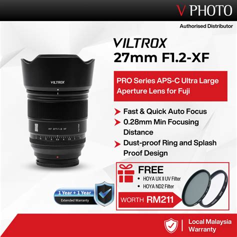 Viltrox Pro Mm F Xf Fujifilm X Aps C Auto Focus Lens Shopee