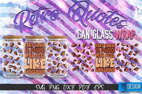 Glass Can Wrap Svg Retro Wrap Svg Graphic By Flydesignsvg · Creative Fabrica