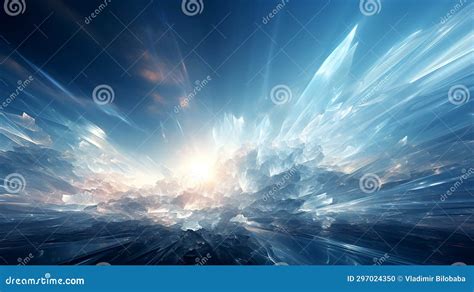 Abstract White Transparent Parallax Perspective Supernatural Divine