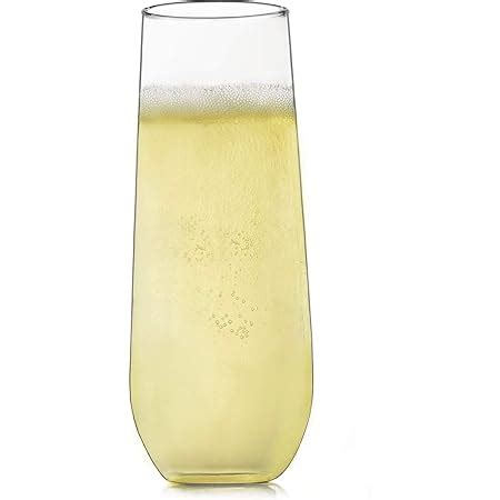 Amazon Libbey Vina Stemless 8 5 Ounce Clear Champagne Flute Glass