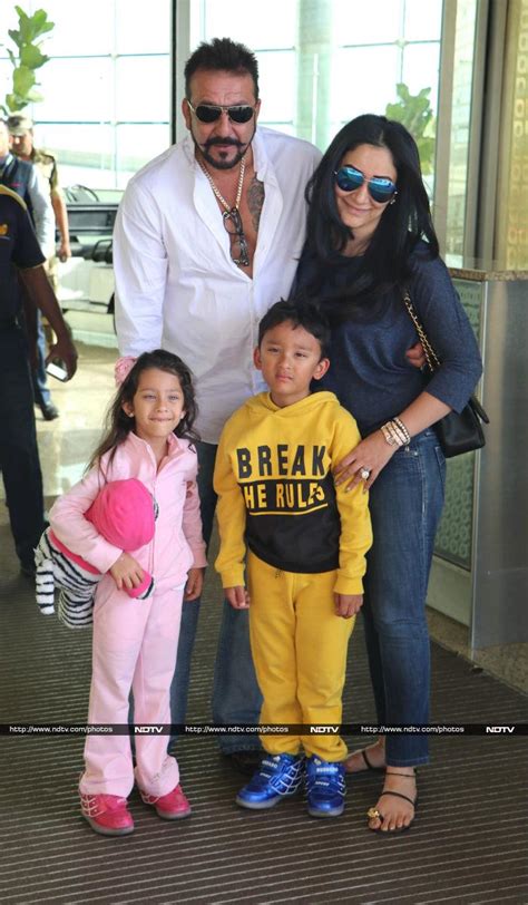 Sanjay Dutt and His Picture Perfect Family at the Airport