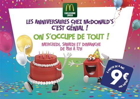 Fêtes d Anniversaire Magiques chez McDonald s Mc Donald Carcassone et