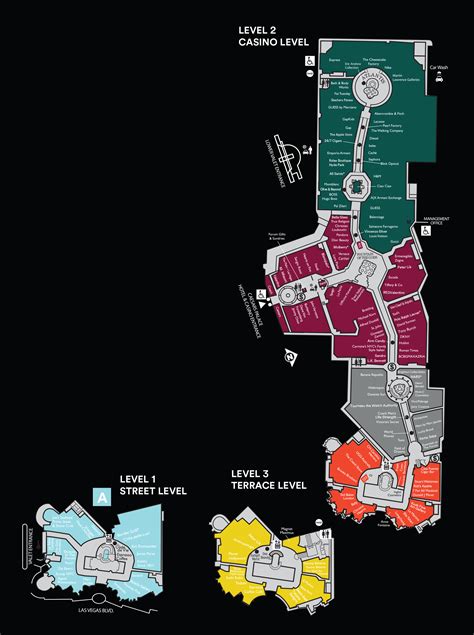 Caesars Palace Forum Shops Map | Color 2018