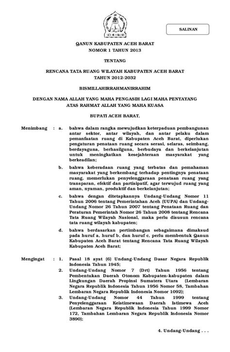 PDF NOMOR 1 TAHUN 2013 TENTANG RENCANA TATA RUANG