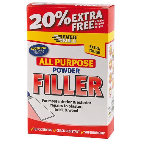 Everbuild All Purpose Powder Filler Kg Decorating Sealants Diy