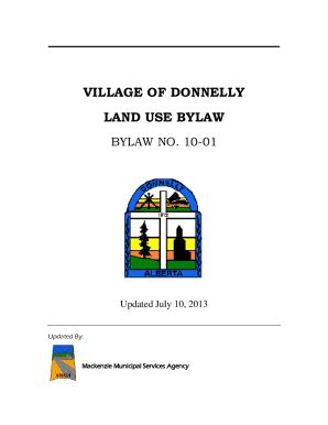 Fillable Online Municipal Development Plan Land Use Bylaw Fax Email