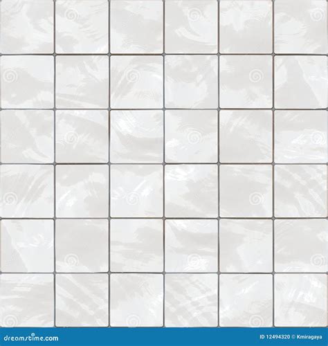 Seamless White Tiles Texture Stock Photo Image 12494320