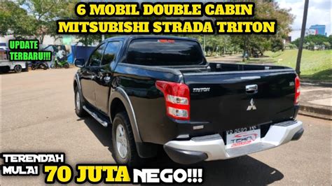 HARGA MOBIL DOUBLE CABIN MITSUBISHI STRADA TRITON BEKAS MURAH MULAI