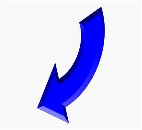 Curved Arrow Clip Art Blue Banner Royalty Free Blue Arrow Hd Png