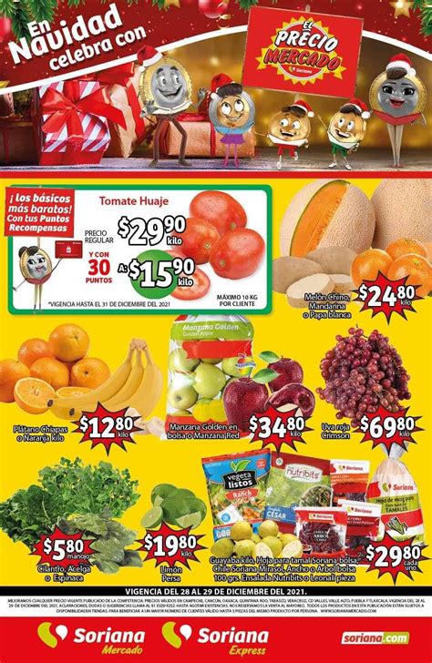 Folleto Soriana Mercado Frutas Y Verduras Al De Diciembre