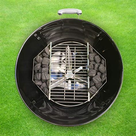 Delsbbq Stainless Steel Charcoal Basket Grill Accessories Briquette Holders Wood Chips Charcoal