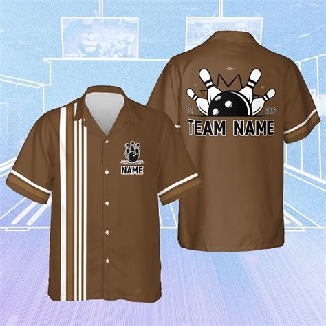 Personalized Bowling Team Shirt, Custom Name Bowling Button up Shirt ...