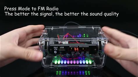 Mioyoow Diy Electronic Kit Bluetooth Speaker With Fm Radio Support Auxu Disktf Card To Play