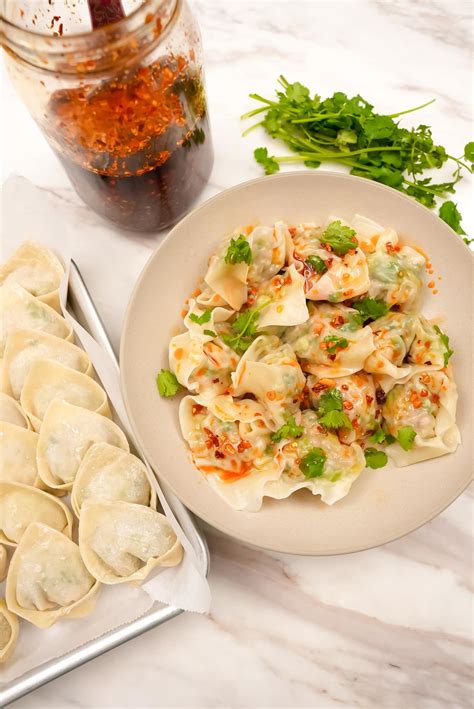 Homemade Chicken And Cilantro Wontons Video Cj Eats Recipes